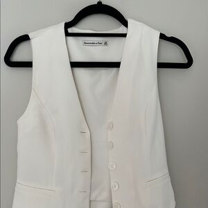 Abercrombie & Fitch White Vest